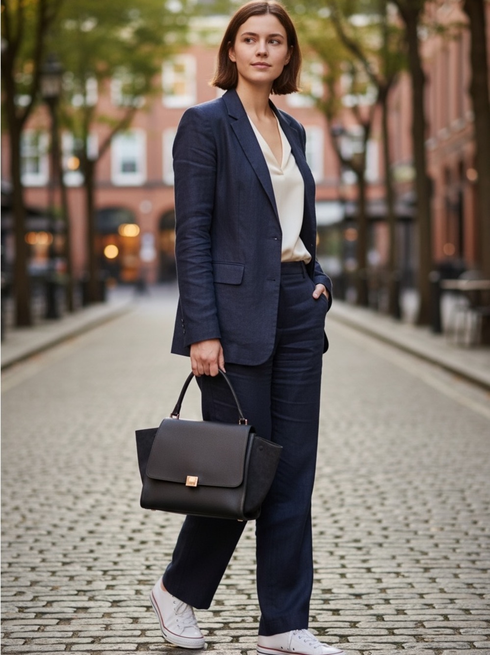 Celine Two-Way Trapeze Top-Handle Tote